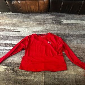 Under Armour Red Long-Sleeve Performance Top